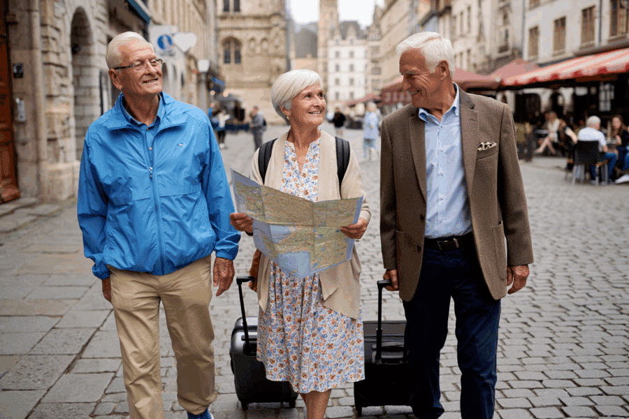 seniors in vacation