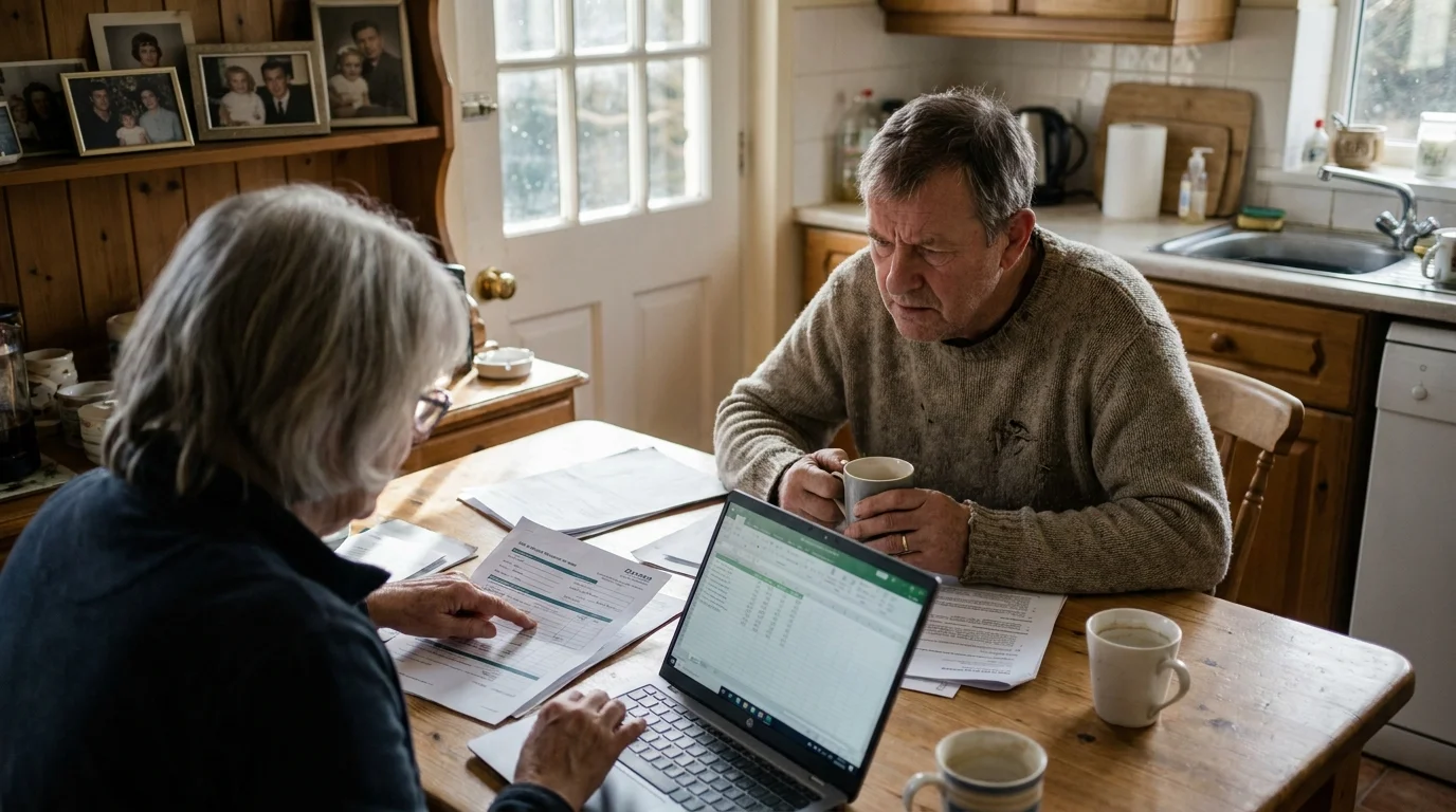 Editorial photograph illustrating: 4. You face complex Social Security claiming decisions together