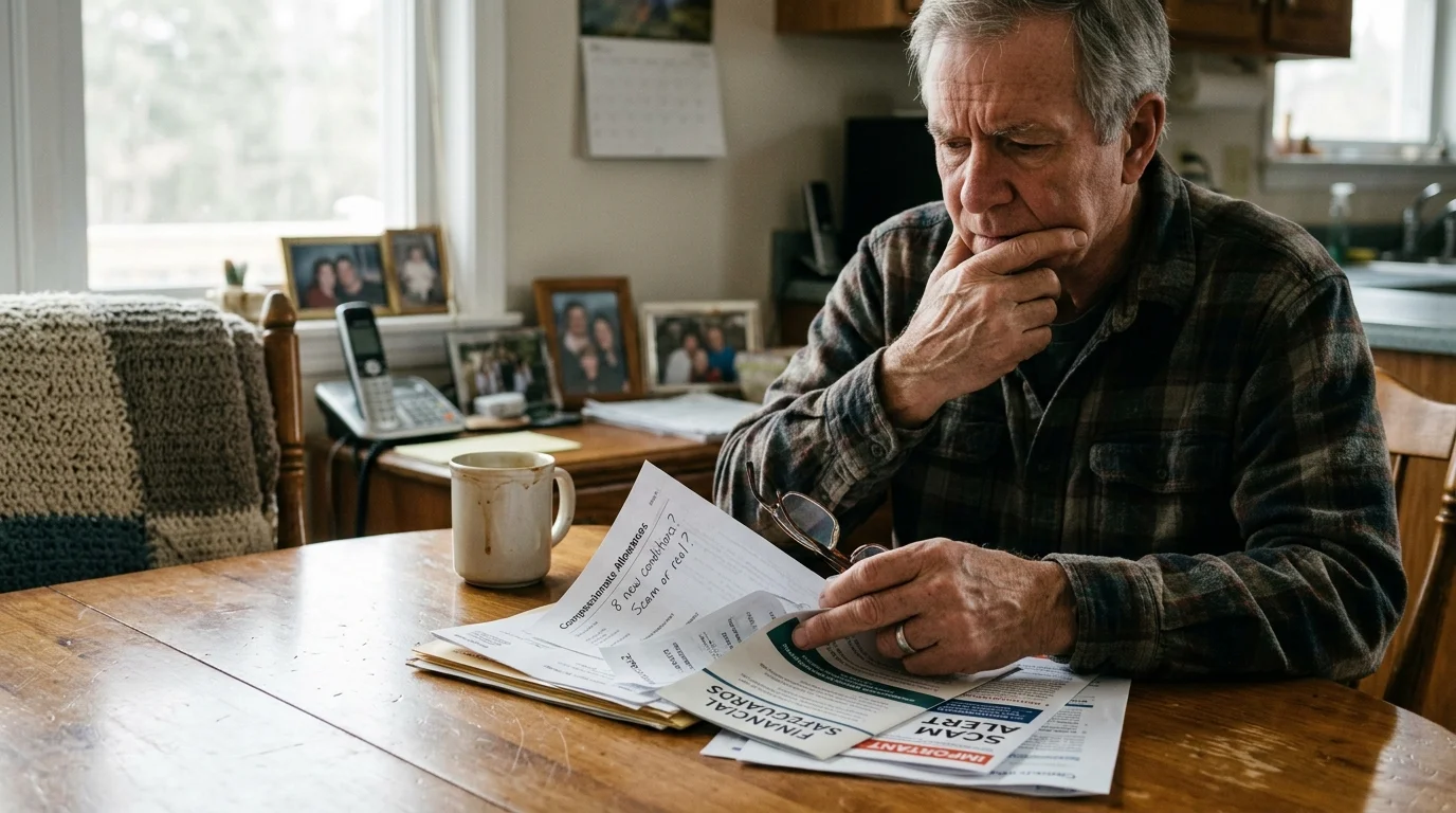 Editorial photograph illustrating: Crucial Safeguards: Scams and Financial Hazards